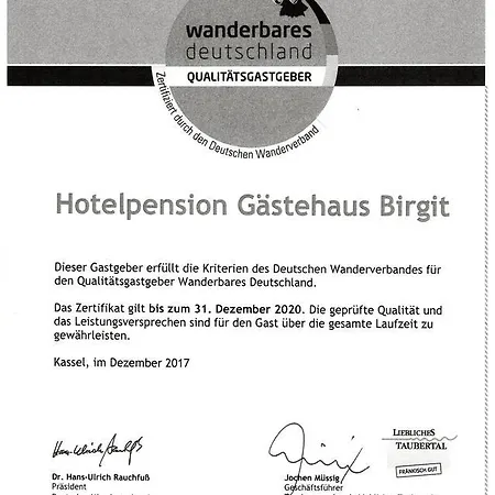 Hotelpension Gaestehaus Birgit